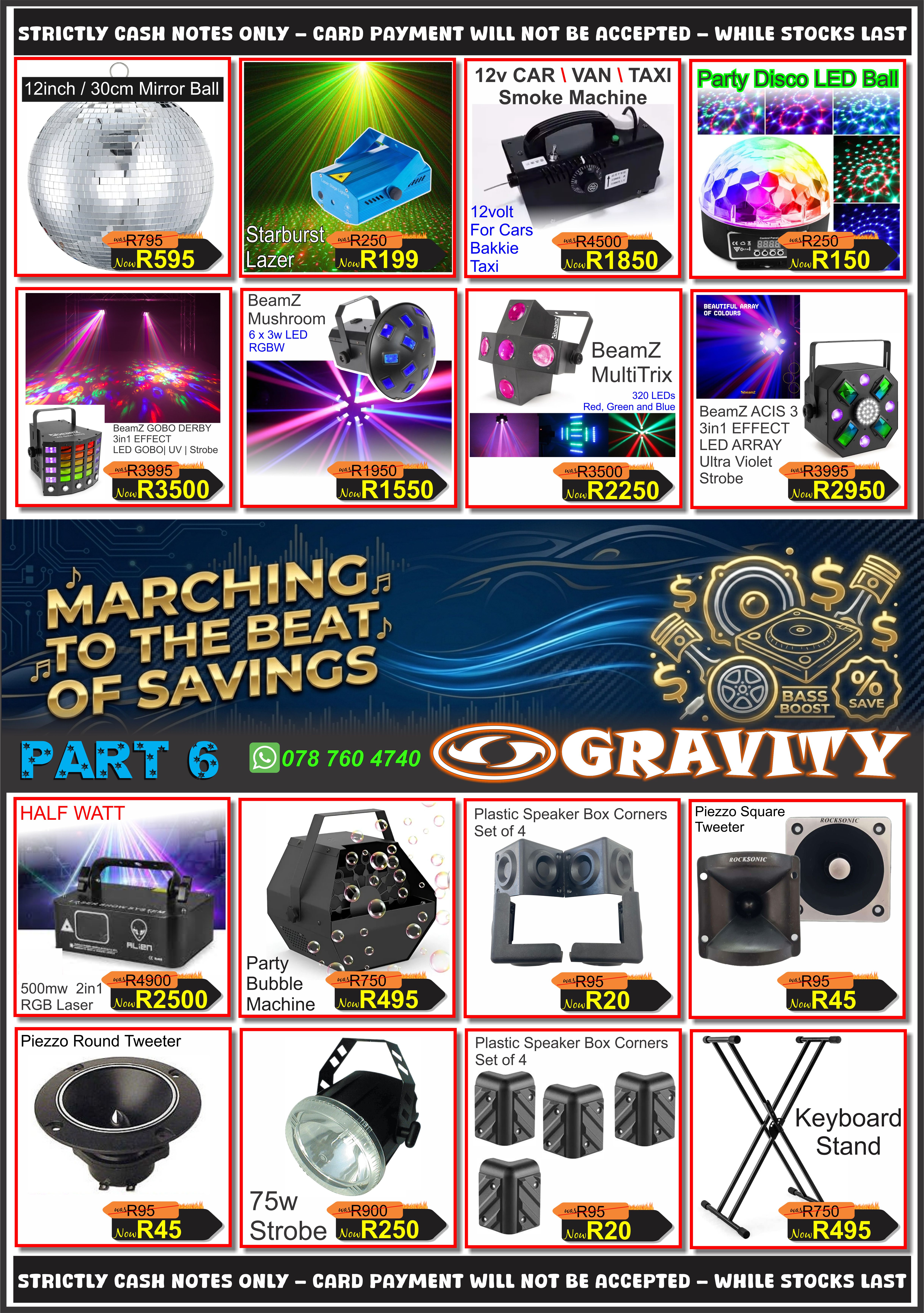 Car accessories clearance South Africa | Professional DJ equipment sale | Gravity March sale 2026 | Affordable car audio systems | Pioneer XDJ-XZ price South Africa | Hybrid dual 15-inch speakers | LED headlight bulb specials | Portable air pump for cars | Best jump starter deals | Gaming keyboard and mouse combo | Professional sound system combo | Car window tinting DIY kit | Universal car mat set chrome | 12v car smoke machine for sale | Party disco lighting equipment | Celto Acoustique speaker deals | FBT active speaker specials | Shure SM58 microphone price | Android car radio screen upgrade | 4G wireless pocket wifi router | Industrial floor standing fans | Leather type car seat covers | Subwoofer and amplifier combos | 10 gauge power cable 100m | Sony car media player USB | Handheld game boy 500 in 1 | Kids GPS tracker smart watch | 67w fast charger block USB-C | Universal aircon remote replacement | TV wall bracket 14-42 inch | RGB sound light tube | Marvel superhero toy sets sale | Wireless earpods i11 price | Modem internet UPS power bank | 26 inch industrial wall mount fan | 12 inch mirror ball for parties | Starburst laser light effect | Bubble machine for events | Keyboard stand heavy duty | Plastic speaker box corners | Piezo square tweeter deals | 75w strobe light for stage | Nexo spec bass bin box | Linertec Pro amplifier sale | 10 inch slimline flat subwoofer | 4mm flex cable 100m roll | Car perfume air freshener bulk | BMW door sill protector | Microfibre cleaning cloths 4 pack | Socket and ratchet set specials