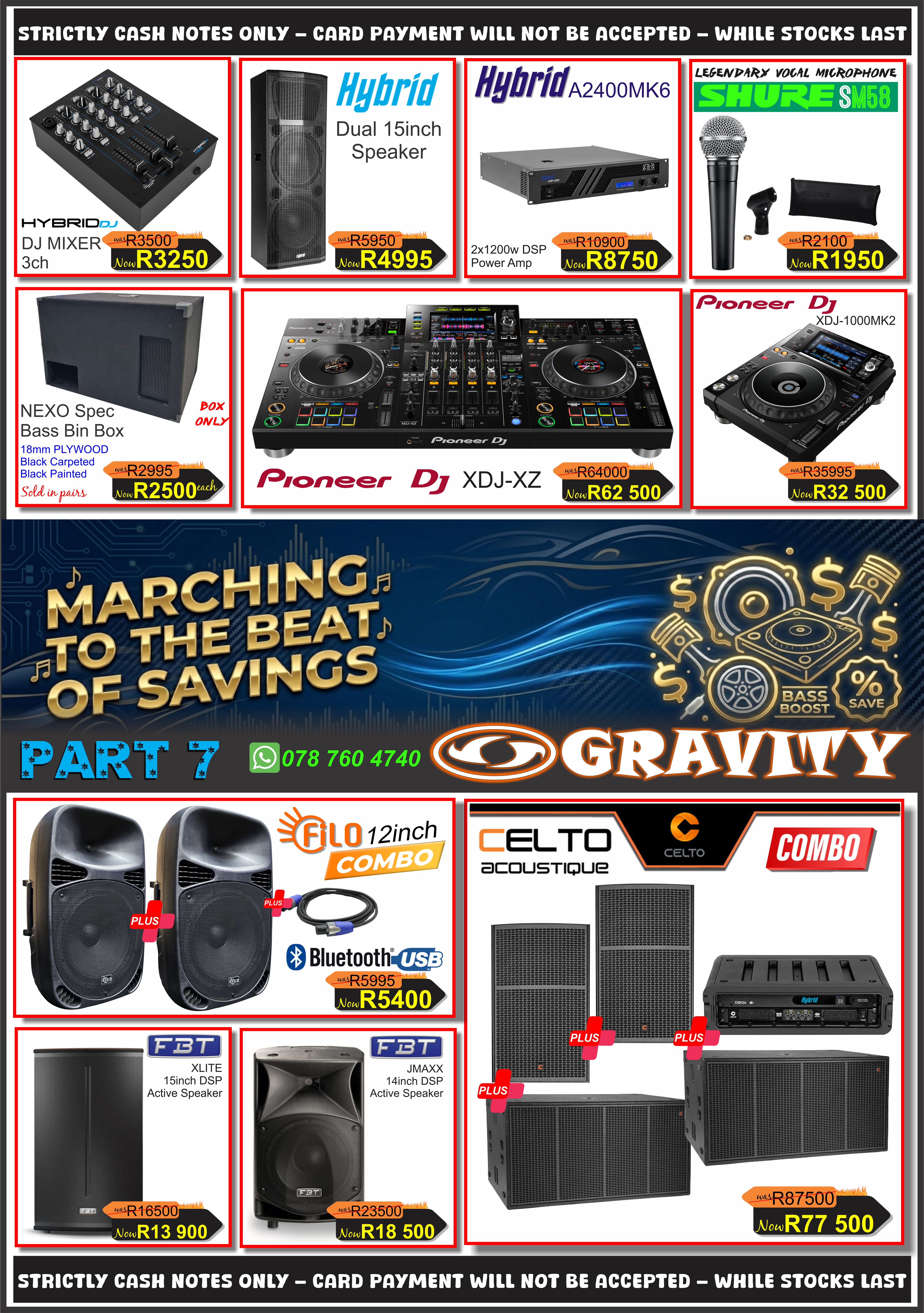 Car accessories clearance South Africa | Professional DJ equipment sale | Gravity March sale 2026 | Affordable car audio systems | Pioneer XDJ-XZ price South Africa | Hybrid dual 15-inch speakers | LED headlight bulb specials | Portable air pump for cars | Best jump starter deals | Gaming keyboard and mouse combo | Professional sound system combo | Car window tinting DIY kit | Universal car mat set chrome | 12v car smoke machine for sale | Party disco lighting equipment | Celto Acoustique speaker deals | FBT active speaker specials | Shure SM58 microphone price | Android car radio screen upgrade | 4G wireless pocket wifi router | Industrial floor standing fans | Leather type car seat covers | Subwoofer and amplifier combos | 10 gauge power cable 100m | Sony car media player USB | Handheld game boy 500 in 1 | Kids GPS tracker smart watch | 67w fast charger block USB-C | Universal aircon remote replacement | TV wall bracket 14-42 inch | RGB sound light tube | Marvel superhero toy sets sale | Wireless earpods i11 price | Modem internet UPS power bank | 26 inch industrial wall mount fan | 12 inch mirror ball for parties | Starburst laser light effect | Bubble machine for events | Keyboard stand heavy duty | Plastic speaker box corners | Piezo square tweeter deals | 75w strobe light for stage | Nexo spec bass bin box | Linertec Pro amplifier sale | 10 inch slimline flat subwoofer | 4mm flex cable 100m roll | Car perfume air freshener bulk | BMW door sill protector | Microfibre cleaning cloths 4 pack | Socket and ratchet set specials